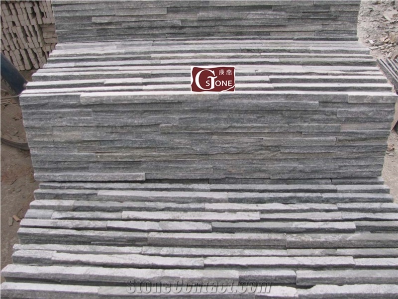 Green Waterfall Cultured Stone, China Green Slate Cultured Stone