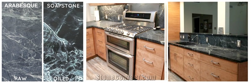 Cinza Verde Soapstone Slabs & Tiles, Brazil Green Soapstone