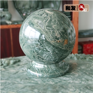 Nine Dragon Jade Marble Luck Ball Parking Stone