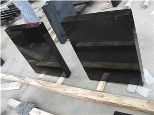 China Absolute Black Granite Polished Monument & Tombstone,Shanxi Black Granite Polished Monument,China Absolute Black Polished Memorials & Headstones