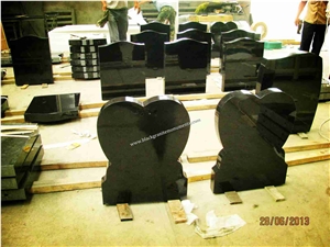 China Absolute Black Granite Polished Monument & Tombstone,Shanxi Black Granite Polished Monument & Tombstone, China Absolute Black Polished Memorials & Headstones