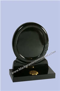 China Absolute Black Polished Monument & Tombstone, China Shanxi Black Polished Monument & Tombstone, China Absolute Black Polished Memorials & Headstones