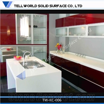Engineered Stone Kitchen Countertops,Kitchen Worktop,Solid Surface Kitchen Top