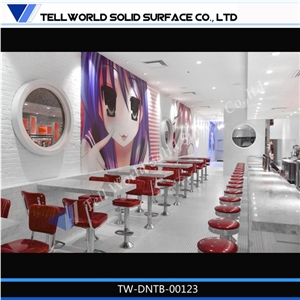 Food Court Char and Table Modern Dining Table