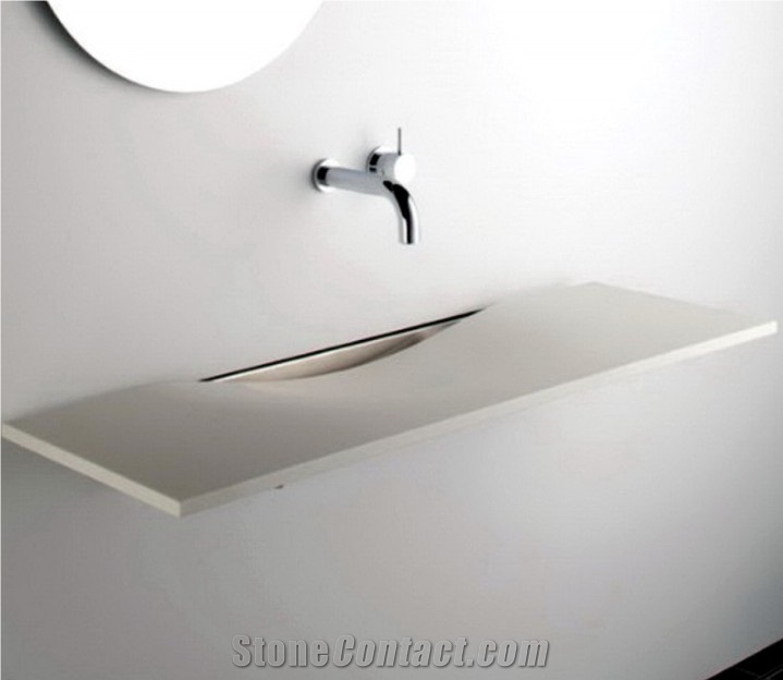 High End Solid Surface Bathroom Wash Hand Basin