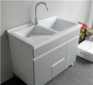 Hotel Modern Bathroom Vanity Solid Surface Bathroom Countertops
