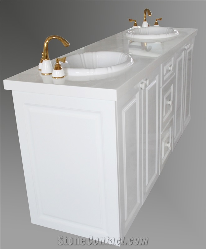 Hotel Modern Bathroom Vanity Solid Surface Bathroom Countertops