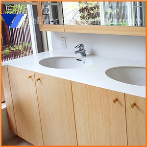 Hotel Modern Bathroom Vanity Solid Surface Bathroom Countertops