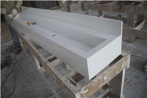 Manmade Stone Long Marble Wash Basins Manmade Stone Long Marble Wash Basins