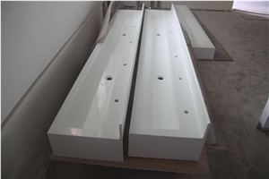 Manmade Stone Long Marble Wash Basins