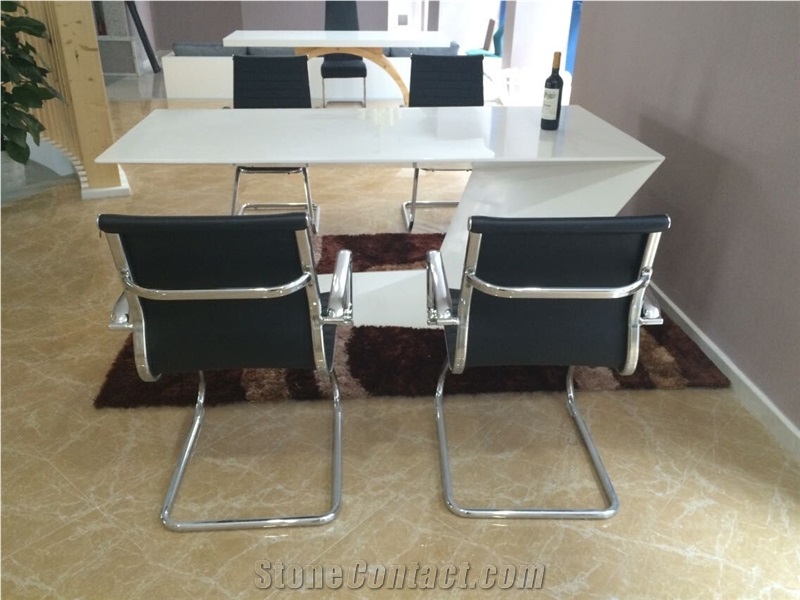 Manmade stone unqiue design office desk office furniture design for home decoration