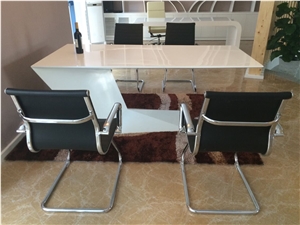 Manmade stone unqiue design office desk office furniture design for home decoration