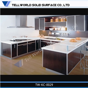 Modern Factory Custom Solid Surface Modular Kitchen Cabinet,Kitchen Bar, Kitchen Island Countertops Modern Factory Custom Solid Surface Modular Kitchen Cabinet,Kitchen Bar, Kitchen Island Countertops