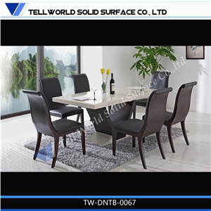 Pure Black Solid Surface Table Tops,Marble Round Table Tops