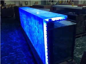 Stainless Steel Frame Bar Counter Luxury Decorative Panels
