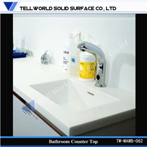 White Modern Bathroom Basin,Solid Surface Basins