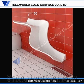 White Modern Bathroom Basin,Solid Surface Basins