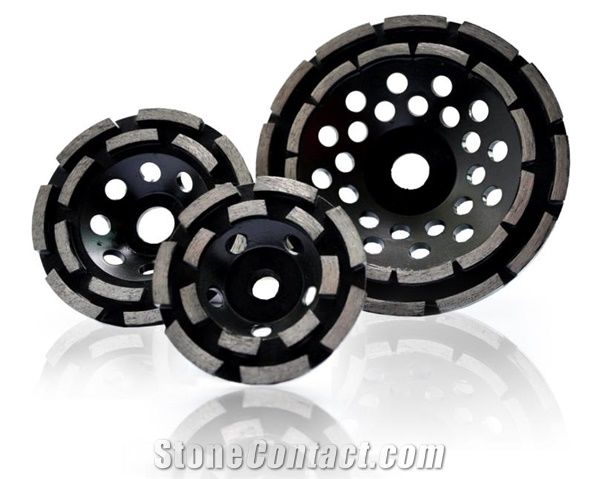 Diamond Double Row Cup Wheels for Granite Concrete