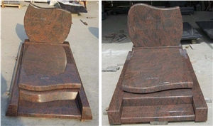 Head Stone Red Multi Granites, India Granite Tombstone & Monument