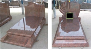 Head Stone Red Multi Granites, India Granite Tombstone & Monument