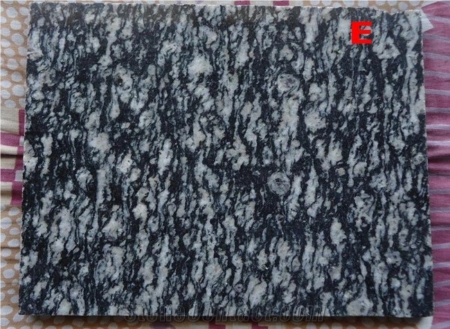 Zebra Black Granite ,Owl Z.Black Granite Slabs & Tile, Dark Grey Granite