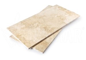 Classic Beige Turkish Travertine Filled Honed from Turkey, Stocked in Usa