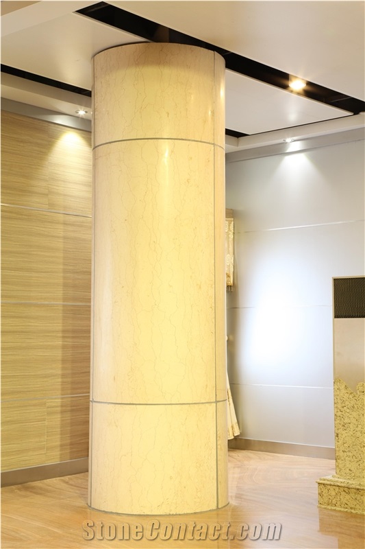 Super Thin & Arc Form Natural Stone Honeycomb Panels for Column
