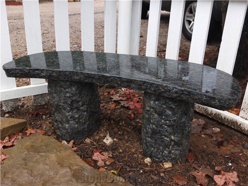 Butterfly Blue Granite Landscaping Bench, China Blue Granite