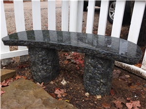 Butterfly Blue Granite Landscaping Bench, China Blue Granite