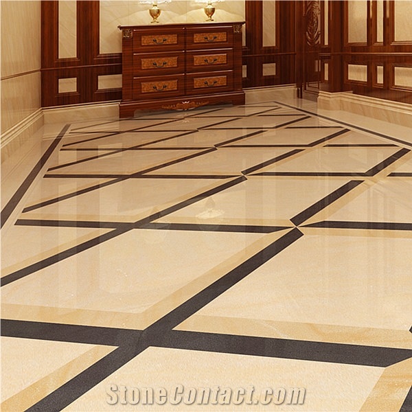 Rustic Porcelain Non Slip Beige Floor Tile
