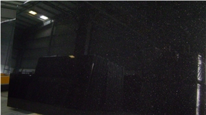 Black Galaxy Granite Slabs & Tiles, India Black Granite Polished Flooring Tiles