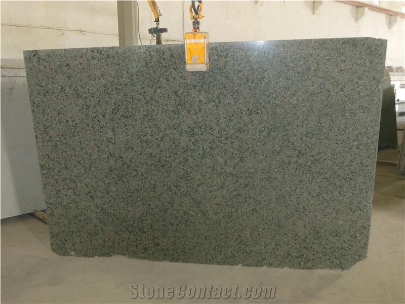 French Green Granite Slabs & Tiles, India Green Granite