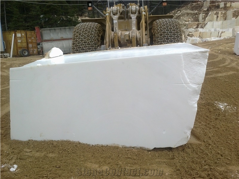 Thassos Snow White Marble Blocks, Greece White Marble