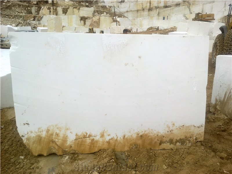 Thassos Snow White Marble Blocks, Greece White Marble