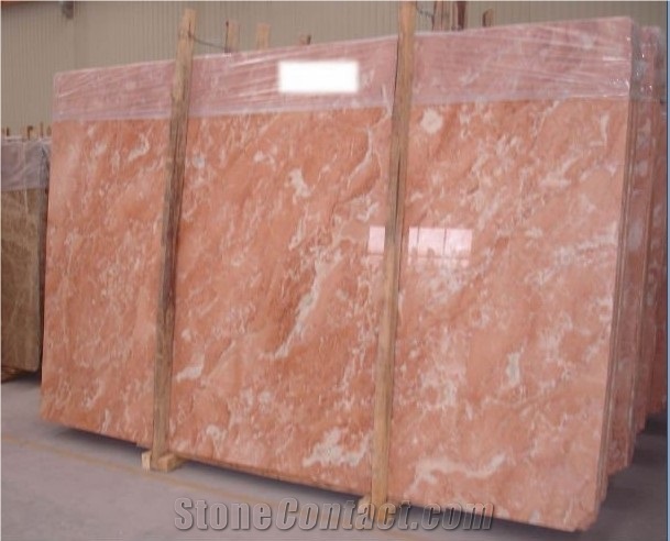 Light Pink Rose Marble(Tea Rose Marble) Slabs & Tiles, Iran Red Marble