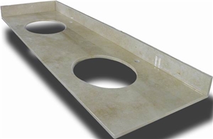 Beige Granite Kitchen Countertops