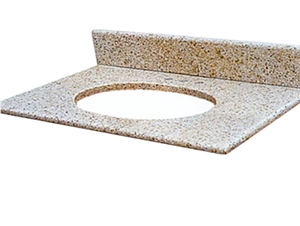 Beige Granite Kitchen Countertops