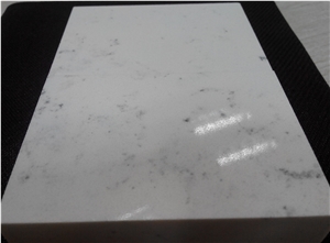 China Popular New Bianco Carrara White Quartz Stone Polished Slabs & Tiles ,Engineered Slab,Artificial White Marble Stone for Kitchen Hotel Bathroom