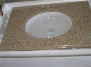 G682 Granite Golden Yellow Vanity Top ,Golden Yellow Bathroom Countertops