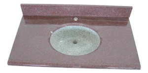 Red Granite Vanity Tops