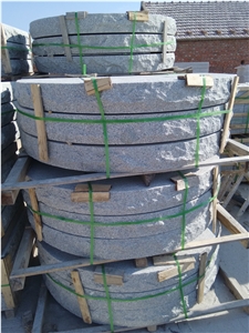 G375 Grey Granite Half Round Stair Riser,Round Steps