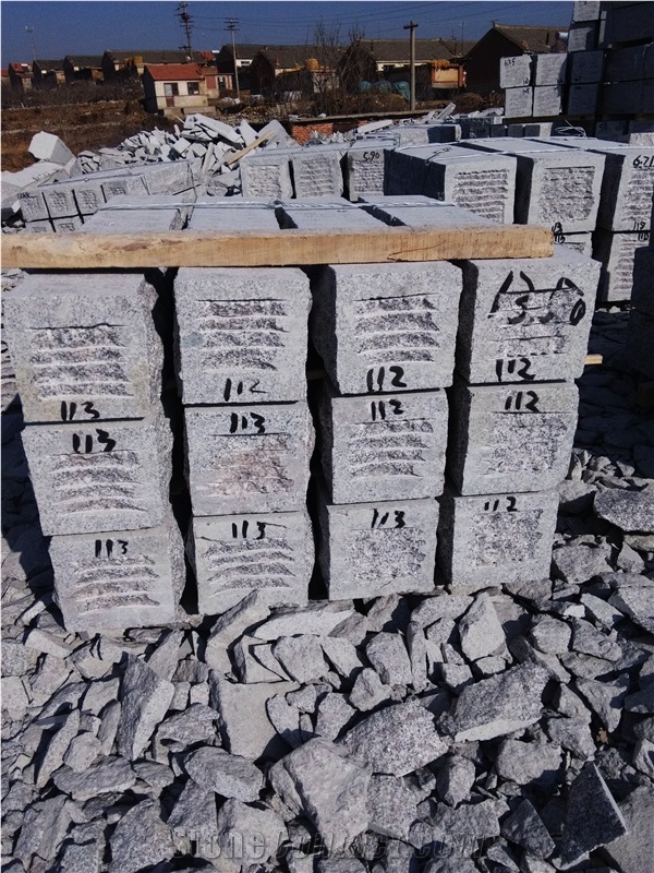 Wholesale Cheap G341 Granite Garden Mushroom Wall Stone Block