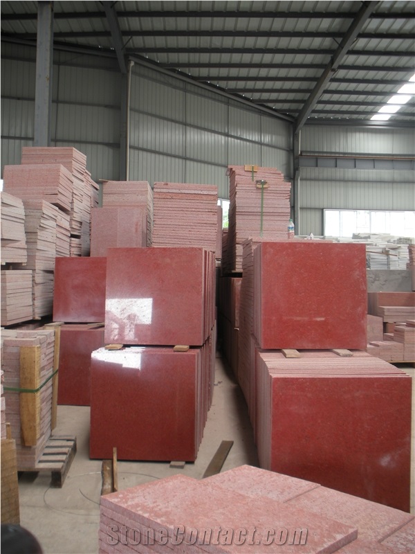 China Red Granite Tiles, Sichuan Red Granite Tiles, Red Color Granite Tile