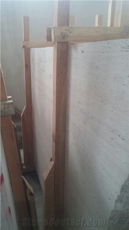 White Travertine Medium Slabs & Tiles, Turkey Beige Travertine