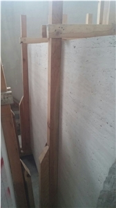 White Travertine Medium Slabs & Tiles, Turkey Beige Travertine