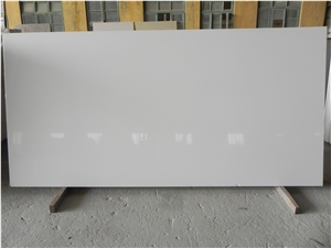 Pure White Quartz Stone Slab, White Engineered Stone Slabs