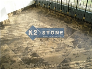Brown Limestone/Bronze Limestone/Cappuccino/Rusty Manchu Caviar Tiles & Slabs