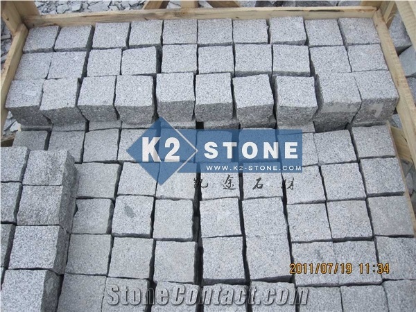G341 Grey Granite Cubes Setts Pavers