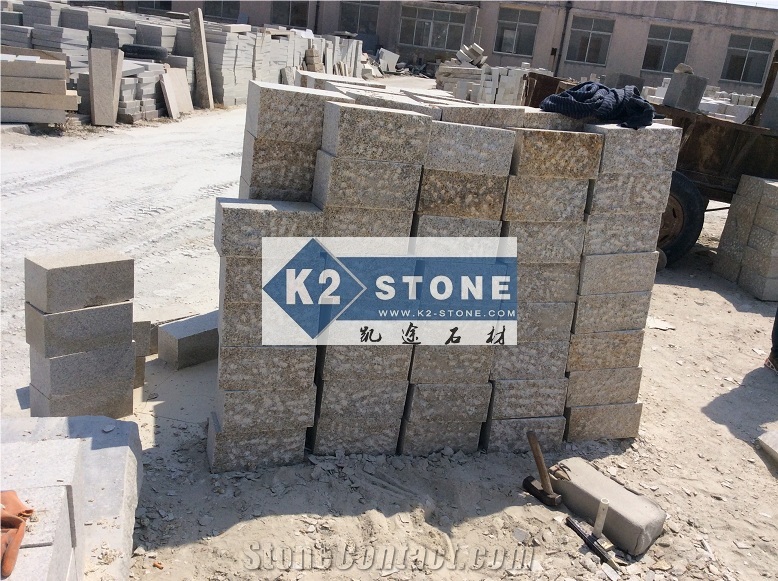 G350 Yellow Granite Cube Set Paver