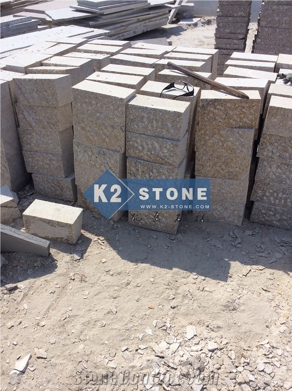 G350 Yellow Granite Cube Set Paver